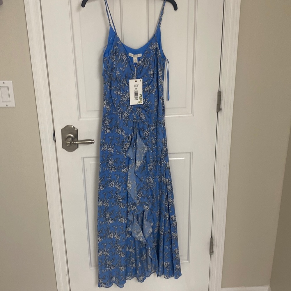 A blue dress. XS Chelsea and violet dress